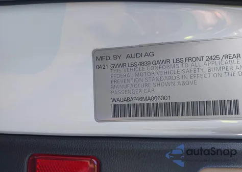 2021 Audi A4 Premium 40 Tfsi Quattro S Tronic from USA, damaged, VIN WAUABAF46MA066001